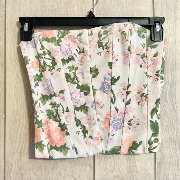 NWT Zara Floral Corset Top - Picture 7 of 11